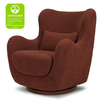 Rouge Teddy Loop Swivel Glider with Rouge Wood Base