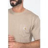 Carhartt Men's Loose Fit Heavyweight Logo Pocket Work T-Shirt - K87WHT - 4 of 4