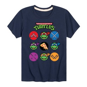 Boys' - Teenage Mutant Ninja Turtles - Turtles Grid Short Sleeve Graphic T-Shirt - 1 of 4
