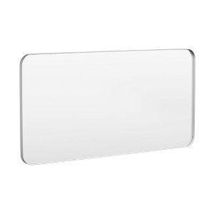 Tempered Glass Rounded Rectangle Framed Wall-Mounted Bathroom Vanity Mirror - 1 of 1
