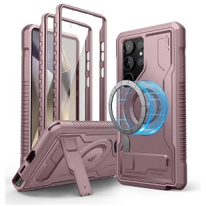 Dexnor for Samsung Galaxy S24 Ultra Case with Built-in Slide Camera Cover & Screen Protector & Kickstand,Army - 1 of 1