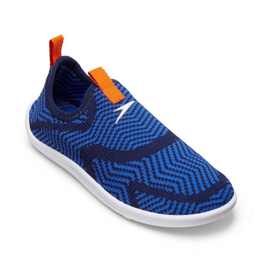 Speedo Junior Surfknit Water Shoes - Zig Zag Blue 2-3
