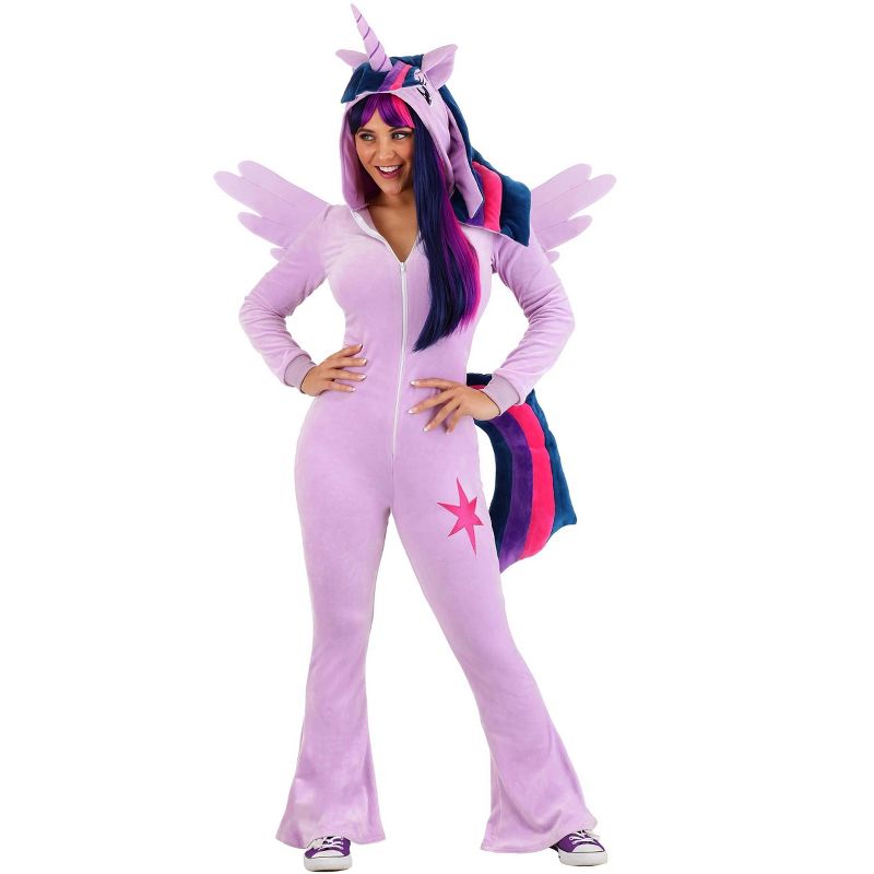 HalloweenCostumes.com Women's My Little Pony Twilight Sparkle Jumpsuit Costume, 1 of 9