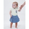 Disney Baby Girls Bodysuit and Chambray Pleated Skirt Outfit Set Newborn to Infant - 2 of 4