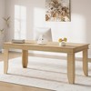 70 in Farmhouse Executive Desk, Large Home Dining Table, Work from Home Study Desk with Sturdy Wooden Frame, for Home Office - 4 of 4