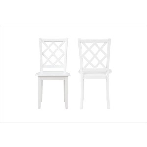 New Classic Furniture, Trellis Dining Chair (2 Per Carton)-White - 1 of 4