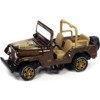 Jeep CJ-5 Brown Met. w/ Golden Eagle Graphics Limited Edition to 7418 pcs Worldwide 1/64 Diecast Model Car by Johnny Lightning - 2 of 3