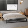 6''-16'' Bed Frame, Heavy Duty Metal Platform with Steel Slats & Ample Under Bed Storage, No Box Spring Required, Quick Assembly, Black - 4 of 4