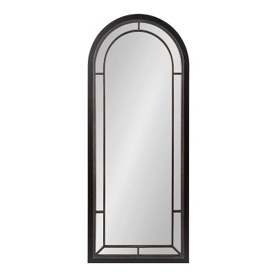 Audubon Black Full Length Arched Wood Wall Mirror