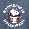 Women's - Peanuts - Snoopy Vampire Happiness Is Halloween Short Sleeve Graphic T-Shirt - 2 of 4