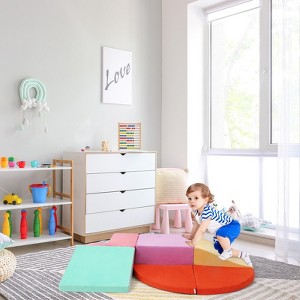 Soft PU Leather Toddlers Climbing Toys, Kids Climbing Toys for Toddlers 1-3, Colourful Foam Climbing Blocks - 1 of 4