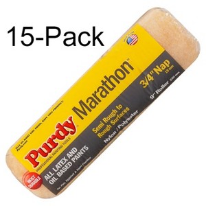 Genuine Purdy 15 Pack Marathon 9" x 3/4" Nap Roller Covers 144602994-15PK - 1 of 1