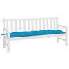 vidaXL Garden Bench Cushion Light Blue 70.9"x19.7"x2.8" Oxford Fabric - 3 of 4