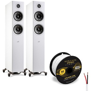 Polk Audio Reserve R600 Floorstanding Speaker Cable Bundle (White) - 1 of 4