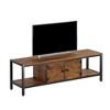 Homhougo 65 Inch TV Stand with Storage,TV Entertainment Center Up to 75 Inch TV,Wooden TV Stand for Living Room, Bedroom,Brown Brown - 2 of 4