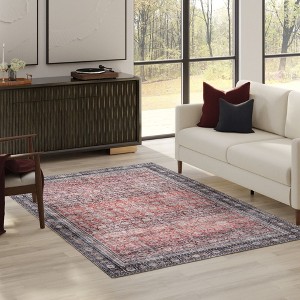 Thomasville Emporia Industrial Old World Chenille Machine Washable Non-Slip Flat Pile Area Rug Collection - 1 of 4