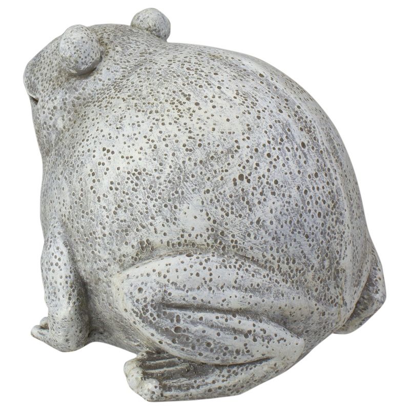 Roman 5.75" Frog Figurine Outdoor Garden Statue - White/Brown, 5 of 6