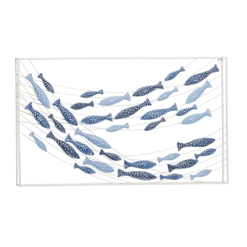 Metal Fish Wall Decor Blue - Olivia &#38; May, 2 of 7