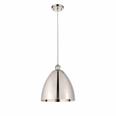 Metal Bristol - 1 Light Mini Pendant In Industrial Style-14.75 Inches Tall and 12 Inches Wide