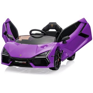 12V Kids Lamborghini Revuelto Ride-On Car, Electric Sports Car Toy with Remote, Bluetooth, Music & LED Lights - 1 of 4