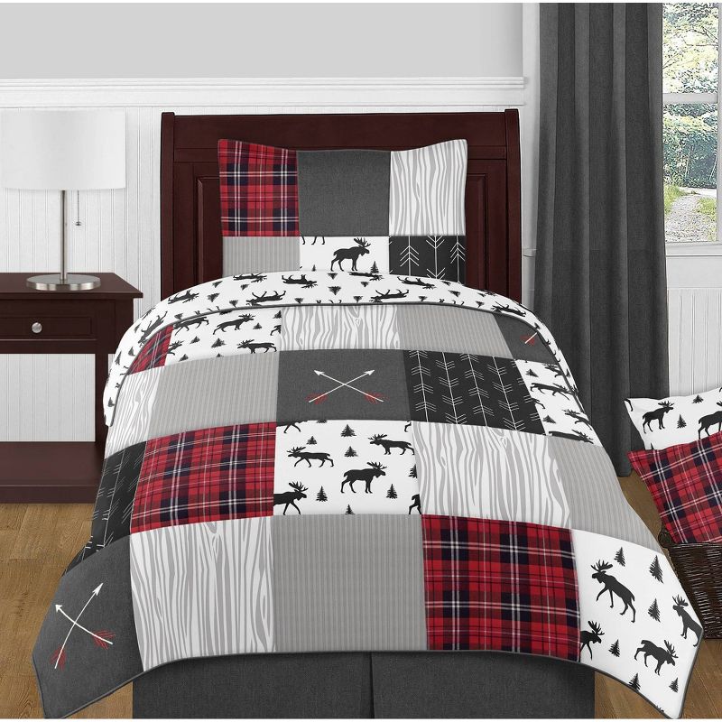 4pc Rustic Patch Twin Kids&#39; Comforter Bedding Set - Sweet Jojo Designs, 1 of 6