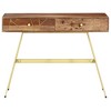 vidaXL Writing Desk with Drawers 39.4 in.x21.7 in.x29.5 in. Solid Sheesham Wood - 3 of 4