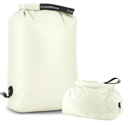 2 Pack Foldable Waterproof Travel Laundry Bags, Large + Small Sizes for Dirty Clothes & Swimsuits