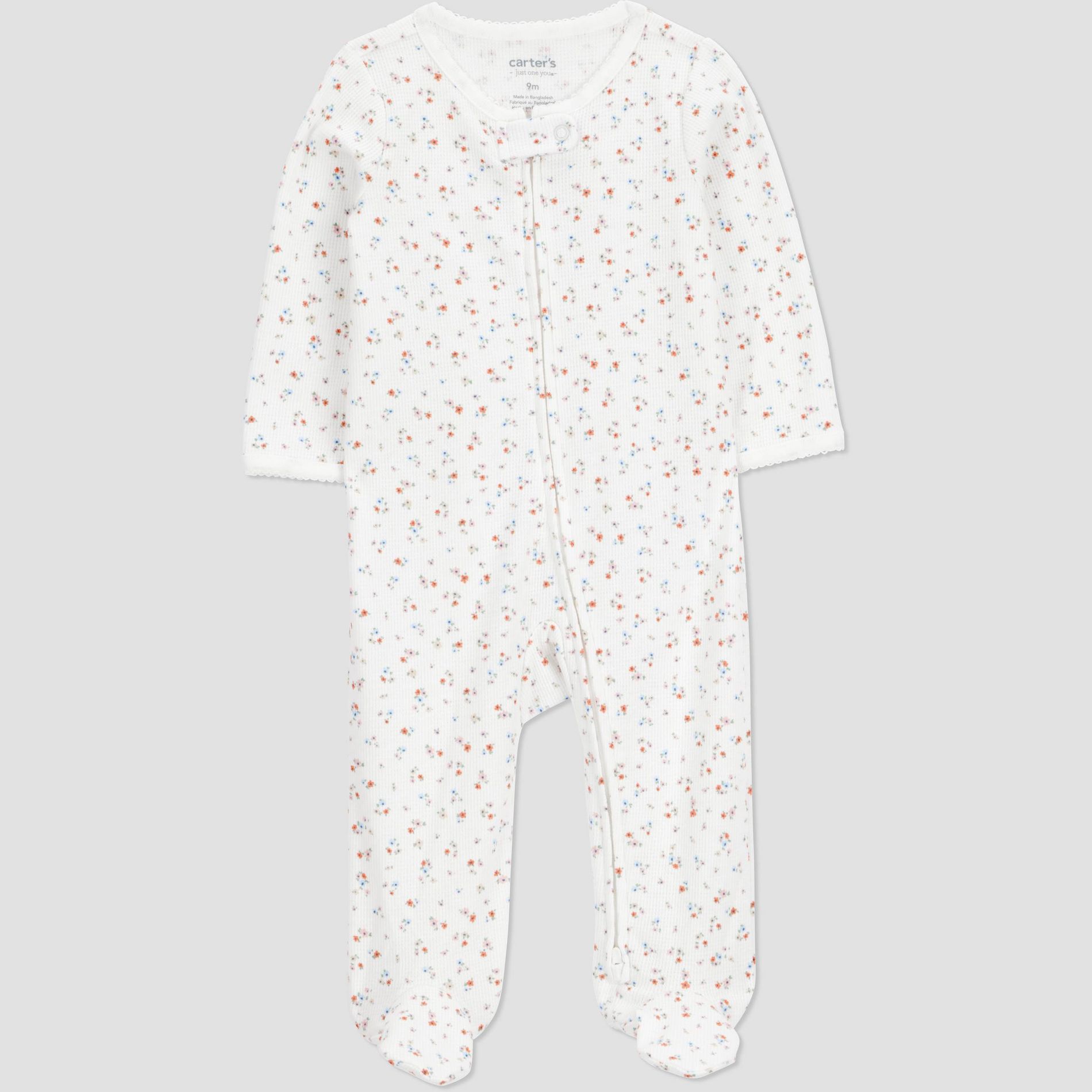 Carter's Just One You® Baby Girls' Floral Sleep N' Play - Cream