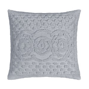 Heirloom 100% Cotton Ultra-Soft Chenille Tufted Lightweight Medallion Design Pillow Sham, All-Season, Machine Washable - 1 of 3
