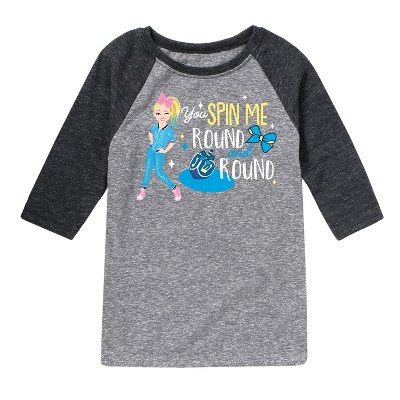 JoJo Siwa You Spin Me Round And Round  - Athletic Heather/Heather Black - 5T