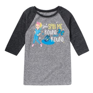 JoJo Siwa You Spin Me Round And Round  - Athletic Heather/Heather Black - 5T - 1 of 3