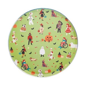 Daydream Society - Trick or Treat Street Kids in Halloween Costumes Large Plates - Pack of 16 Paper Plates - 1 of 2