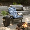 ARDEN Outdoor Plush Modern Tufted Rocking Chair Cushion, Set of 2, 20 x 18, Water Repellent, Fade Resistant - 2 of 4