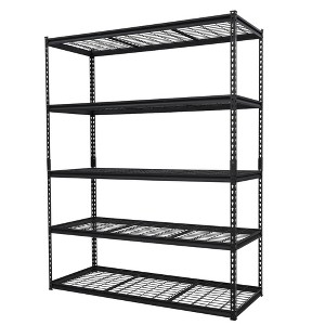 2500 LBS Storage Shelves, 5 Tier Garage Shelving, Heavy Duty, Adjustable Metal Shelving Unit, Industrial Utility Shelf Rack - 1 of 4