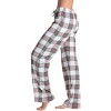 Just Love Womens Buffalo Plaid Knit Jersey Pajama Pants Buffalo Check Cotton PJs - 2 of 3