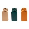 Transpac Small Dol Matte Milk Carton Vase Set of 3 Spring Home Decorations - 3 of 3