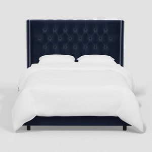 Louis Wingback Bed in Luxe Velvet - Threshold™ - 1 of 3