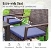 Captiva Designs 5pc Outdoor Patio Dining Set with Square Steel Table & Armrest Metal Frame Chairs - 4 of 4