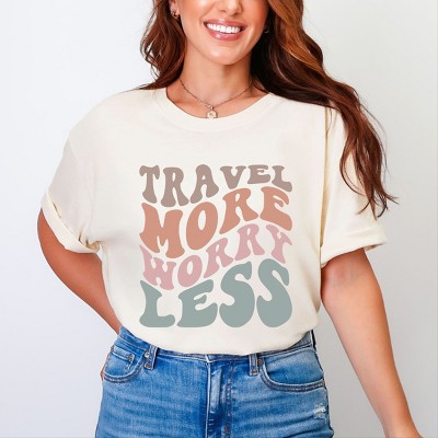 Simply Sage Market Travel More Worry Less Garment Dyed Tee