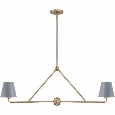 Crystorama Lighting Xavier 2 - Light Chandelier in  Vibrant Gold/Blue