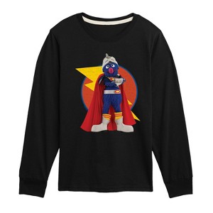 Boys' - Sesame Street - Super Grover -Toddler and Youth Long Sleeve T-Shirt Long Sleeve Graphic T-Shirt - 1 of 3