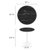 Modway Lippa 20Inch Round Artificial Marble Side Table - 4 of 4