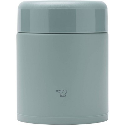 Zojirushi 14oz Stainless Steel Food Jar Matte Green: Vacuum Insulated Container, Hand Wash, Plastic Lid, 1-Year Warranty