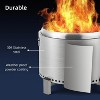 Coucheta Smokeless Outdoor Fire Pit (Air Switch) - 360° Uniform Heating, Ash Pan Included | Portable Stainless Steel Firepit - 2 of 4