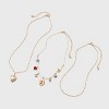 Girls' 3pk Layered Necklace Set - art class™ - 2 of 4