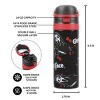 Ghostface Mask & Blood Splatter All-Over Print Black 24 Oz Stainless Steel Water Bottle - 2 of 4