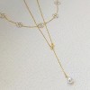 14K Gold-Plated Pearl Necklace Set: Dainty Layered Daisy Choker, Trendy Jewelry Gift for Women - 4 of 4