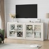 TackView 70.8" Sideboard Buffet Cabinet with Storage, Mid-Century Modern Accent Cabinet with 4 Doors,for Living Room, Kitchen, Hallway - 2 of 4