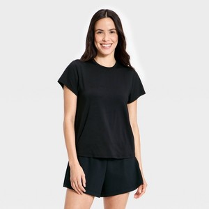 Camiseta de manga corta con espalda de malla para mujer - All In Motion™