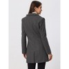 INSPIRE CHIC Women's Notched Lapel Single Breasted Outwear Fall coat - 4 of 4